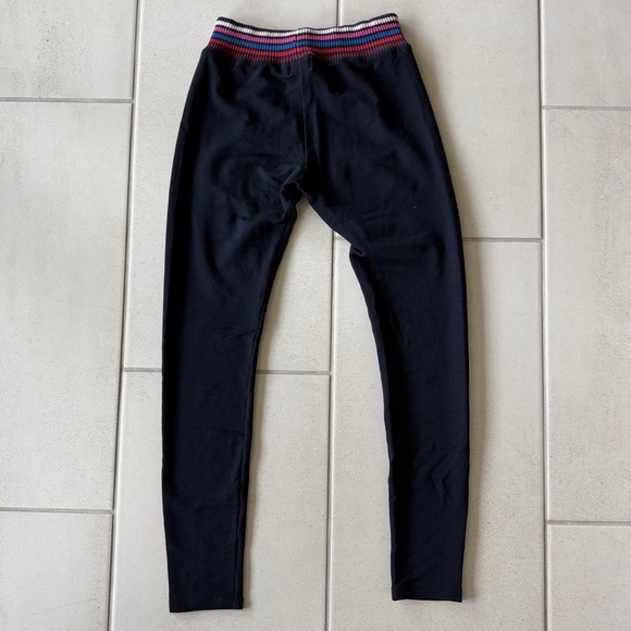 Sundry Navy Leggings with Striped Waistband - Picture 4 of 4
